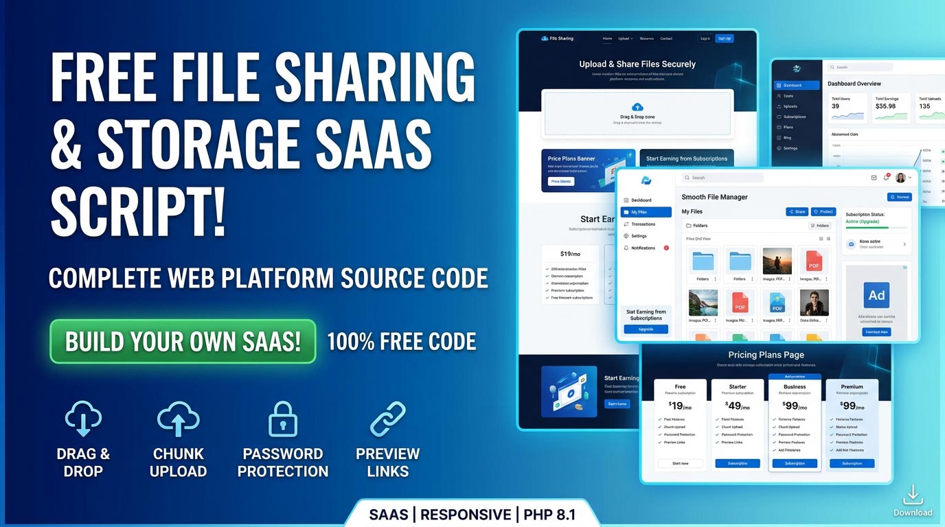 File Sharing & Storage SaaS Platform with Subscription System