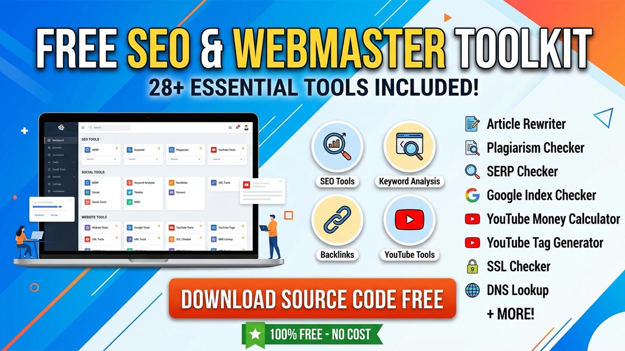 Complete SEO and Social Media Toolkit – Build Your Own Webmaster Tools Platform