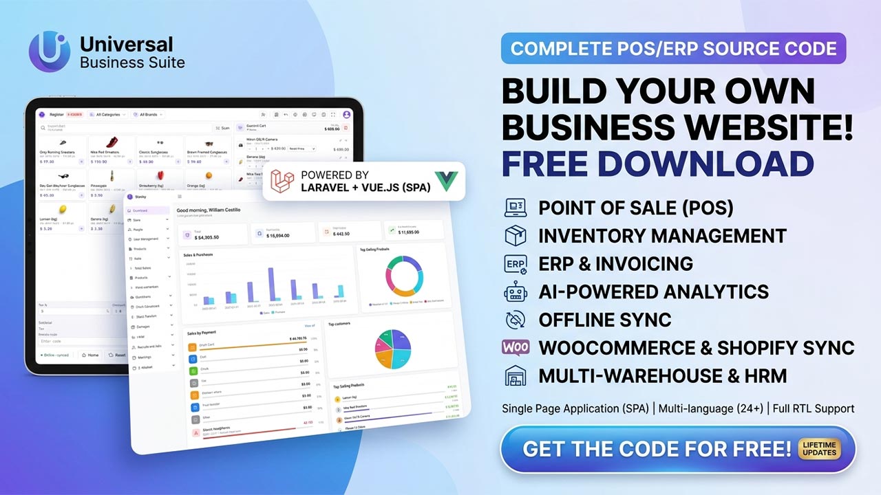 All-in-One Free Business Suite: POS, ERP, HRM & eCommerce