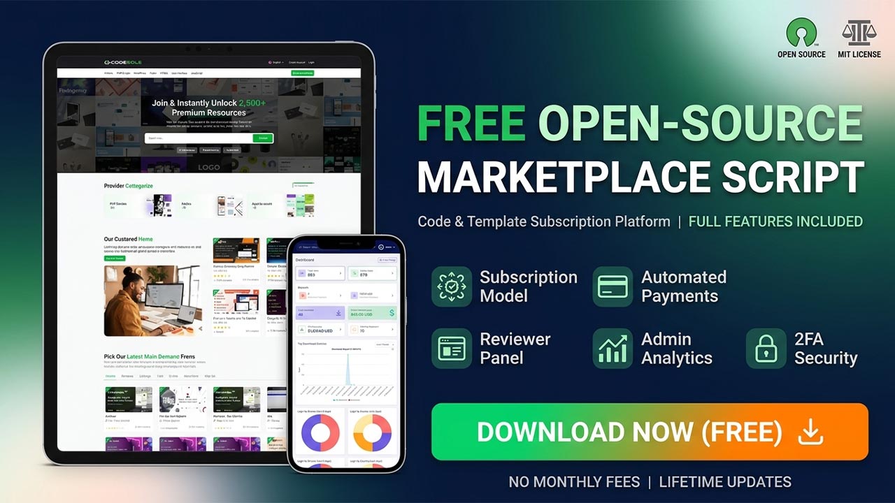 Free Digital Asset Marketplace Script: Build Your Subscription Platform